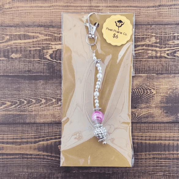 Beaded Clip-On Charm