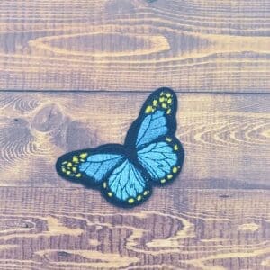 Large Embroidered Iron-On Butterfly Patch