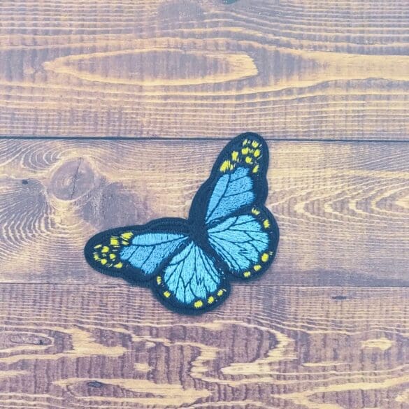 Large Embroidered Iron-On Butterfly Patch