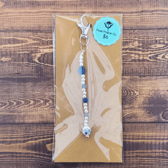 Beaded Clip-On Charm