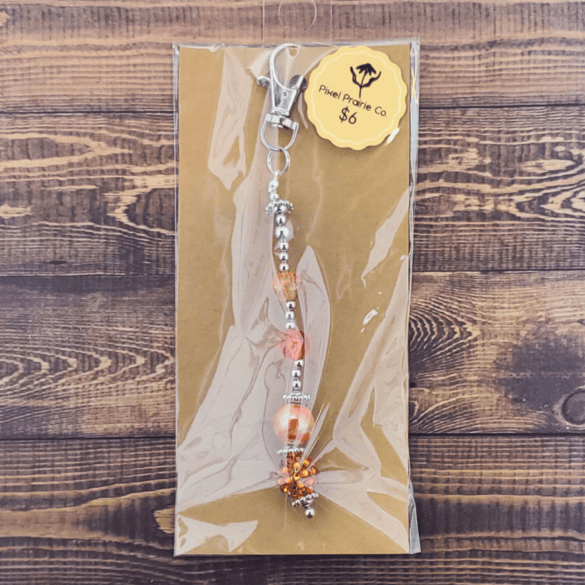 Beaded Clip-On Charm