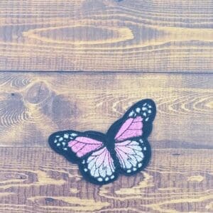 Large Embroidered Iron-On Butterfly Patch