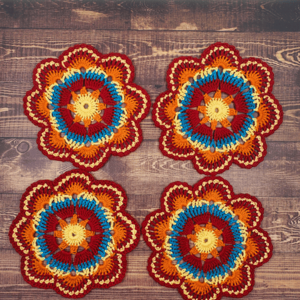 Table Bloom Coaster Set