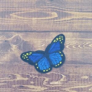 Large Embroidered Iron-On Butterfly Patch