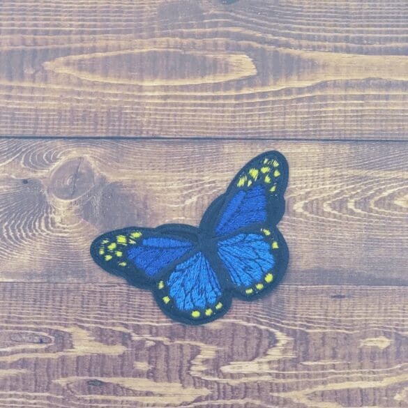 Large Embroidered Iron-On Butterfly Patch