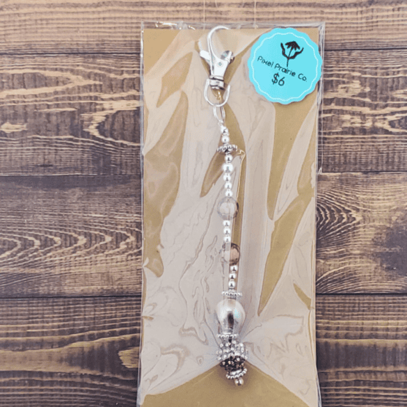 Beaded Clip-On Charm