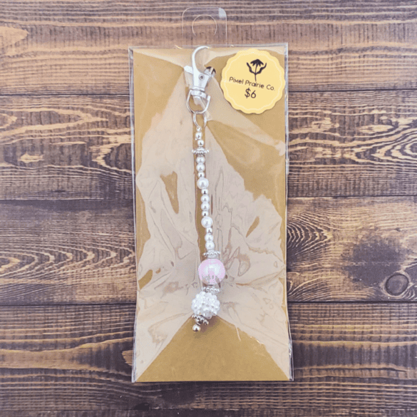 Beaded Clip-On Charm