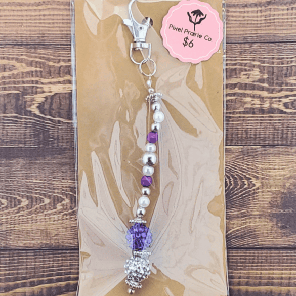 Beaded Clip-On Charm
